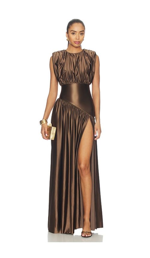 DELFI Avalon Dress in Chocolate. L. Also in