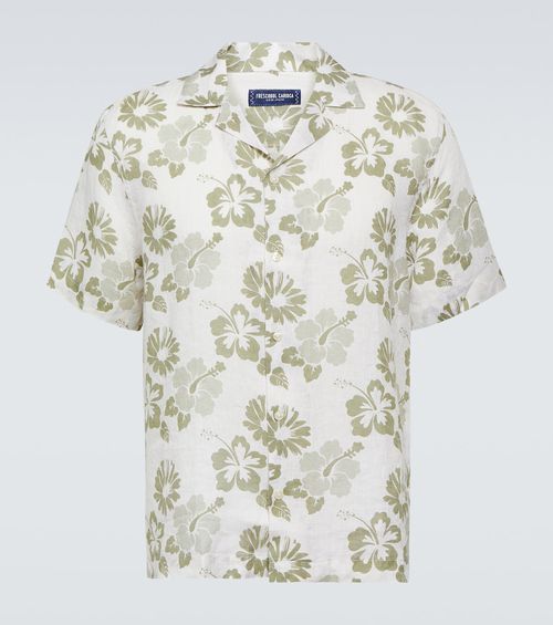 Petala Roberto floral linen shirt