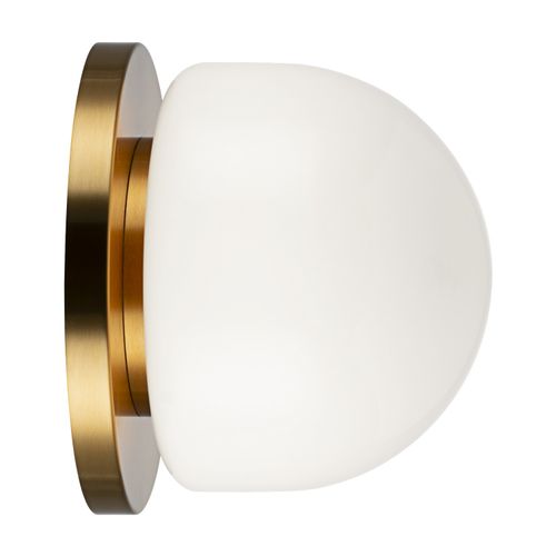 Aged Gold Brass LED Wall Sconce from the Pizzazz Collection