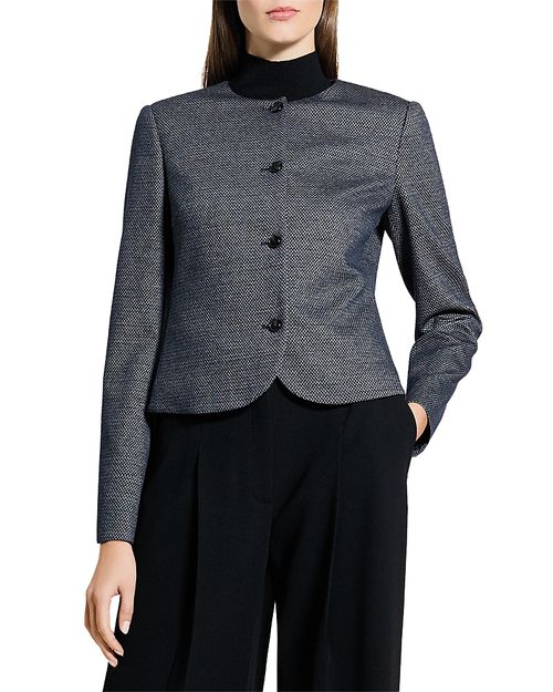 Herringbone Tweed Clean Jacket