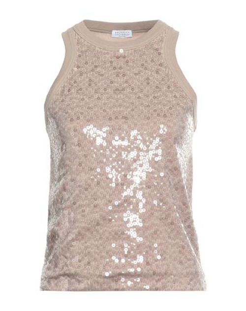 Woman Top Light brown Size XL Cotton, Elastane, Polyester