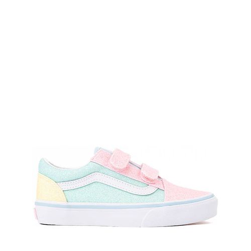 Vans Old Skool V Glitter Skate Shoe - Little Kid - Pastel / Multicolor