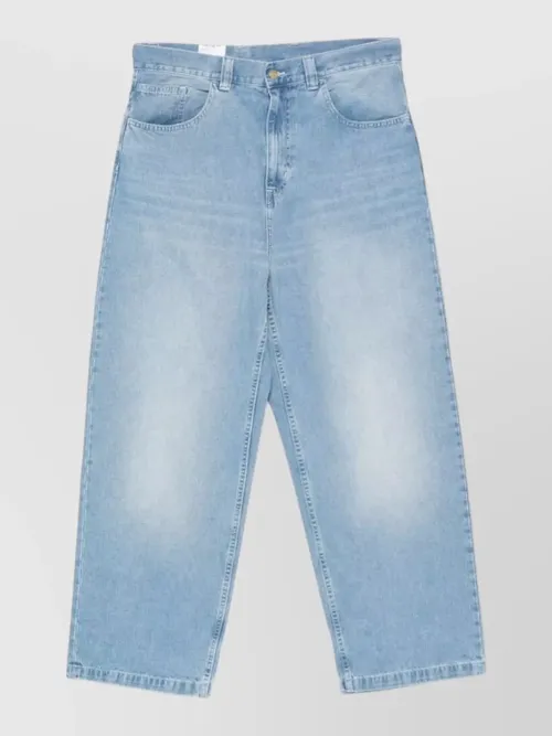 Carhartt Wip - brandon cotton trousers wide leg design
