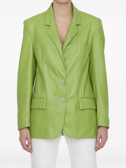Leather blazer - Green