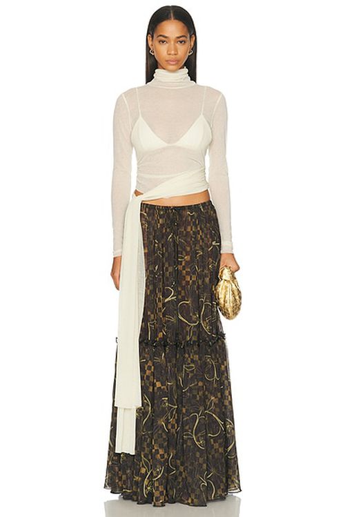 SIEDRES Alba Top in Ecru - Cream. L also in M