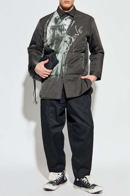 Insulated Shirt With Print, Men's, Grey