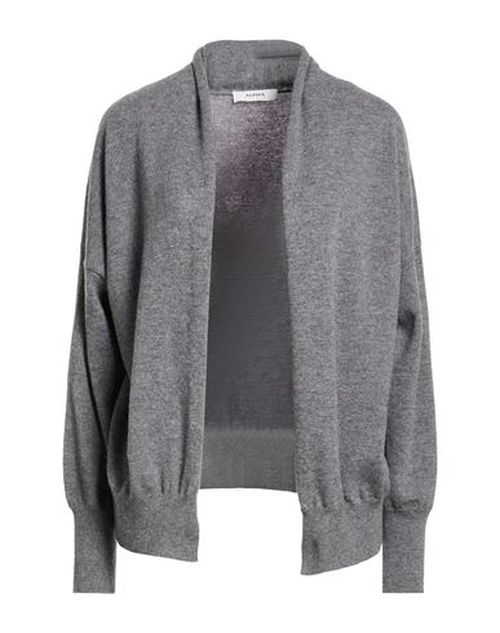 Woman Cardigan Grey Size 8 Wool, Cashmere