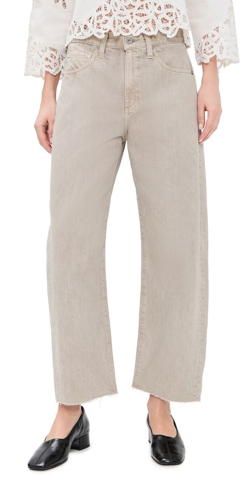 Hattie Crop Jeans Sulfur Light Taupe