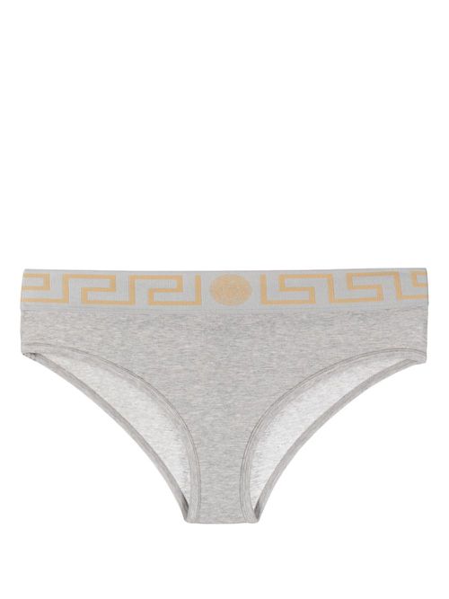 Medusa-jacquard jersey briefs - Grey