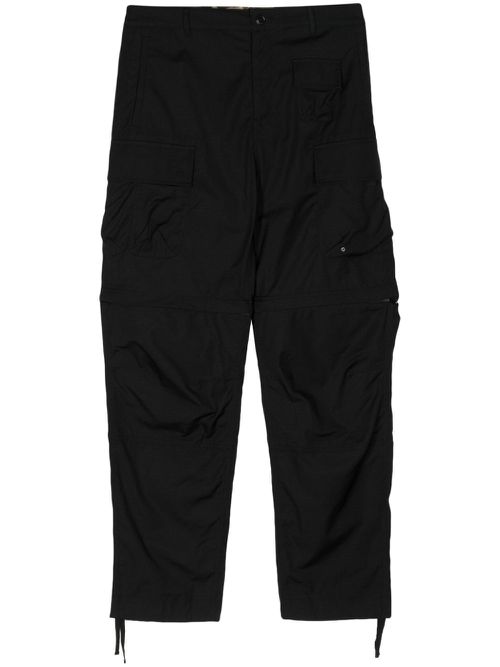 Straight-leg detachable trousers - Black