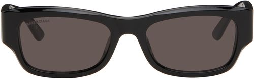 Balenciaga Black Rectangular Sunglasses