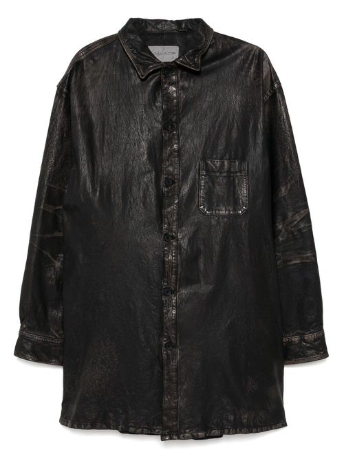 Yohji Yamamoto Mimosa shirt jacket - Black