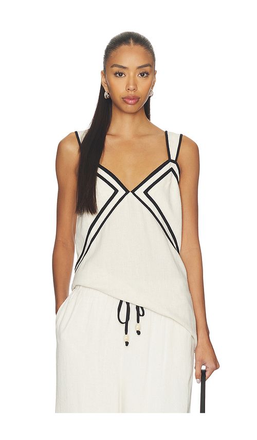 Sancia The Airlie Top in White,Black. L. Also in M, S