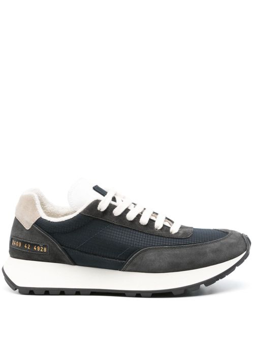 Track panelled sneakers - Blue