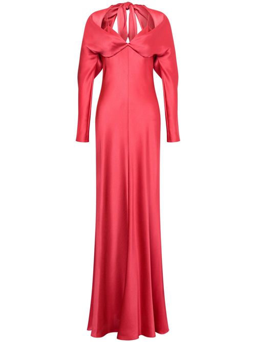 Satin maxi dress - Pink