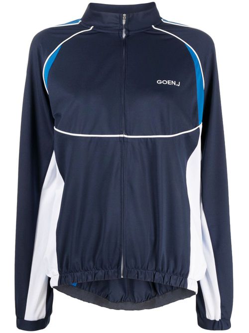Logo-print track jacket - Blue