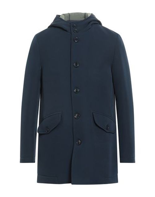 Man Coat Midnight blue Size 36 Polyester, Elastane
