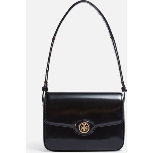 Tory Burch Robinson Spazzolato Convertible Leather Shoulder Bag