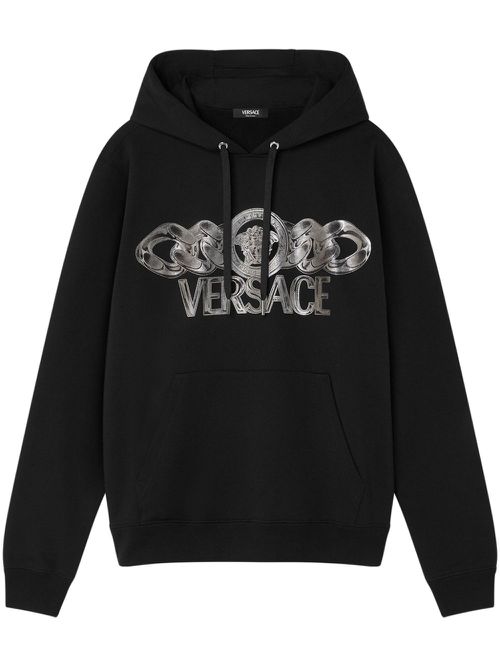 Medusa On Chain hoodie - Black
