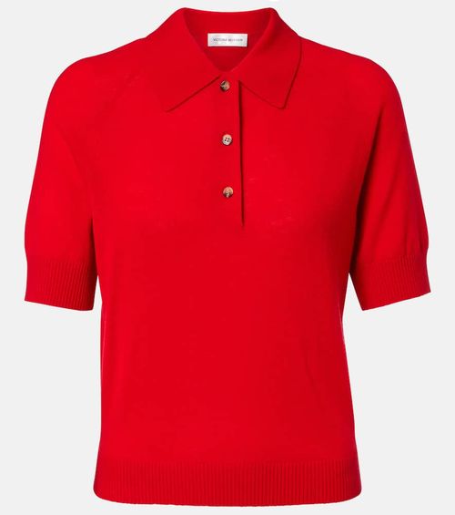 Wool polo shirt