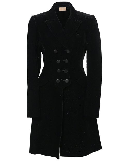 Alaïa Double-Breasted Glitter Coat (Authentic Pre-Loved)