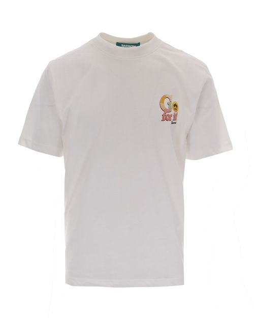 Logo-Embroidered Cotton T-Shirt — Beige