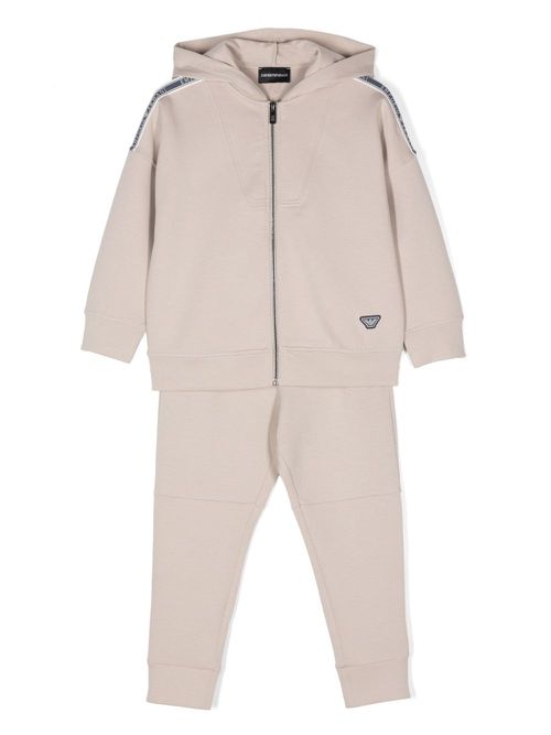Eagle-motif tracksuit set - Neutrals