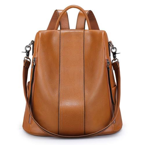 S-ZONE | S-ZONE Leather Backpack Purses for Women Antitheft 