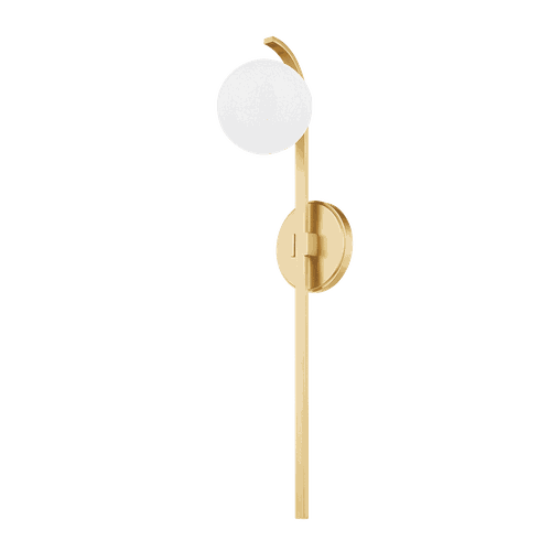 Aged Brass One Light Wall Sconce from the Laval Collection