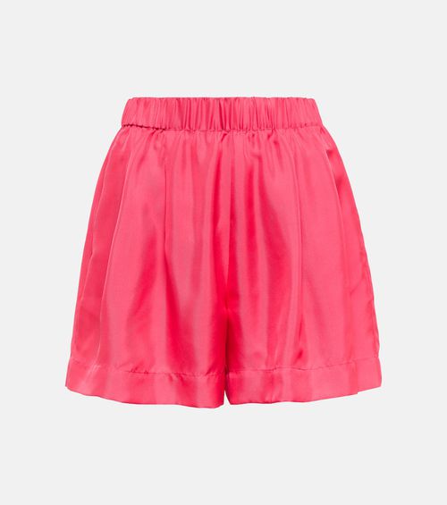 Asceno Zurich silk twill shorts