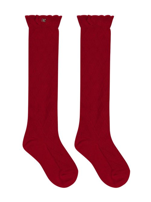 Jacquard socks - Red