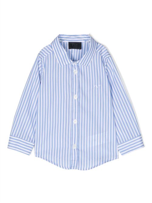 Striped cotton shirt - White