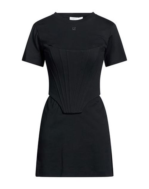 Woman Mini dress Black Size 6 Cotton