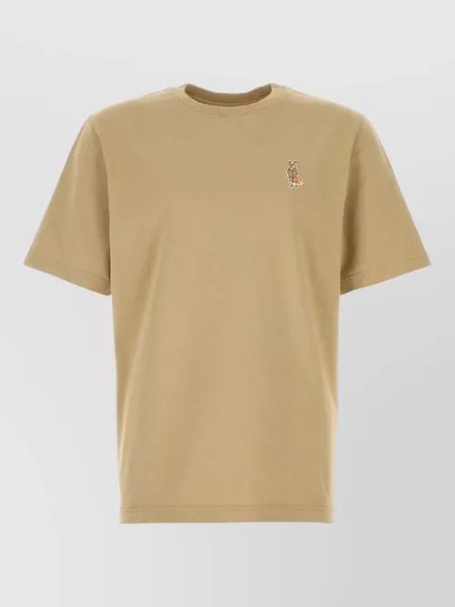 Maison Kitsuné - cotton t shirt short sleeves crew neck