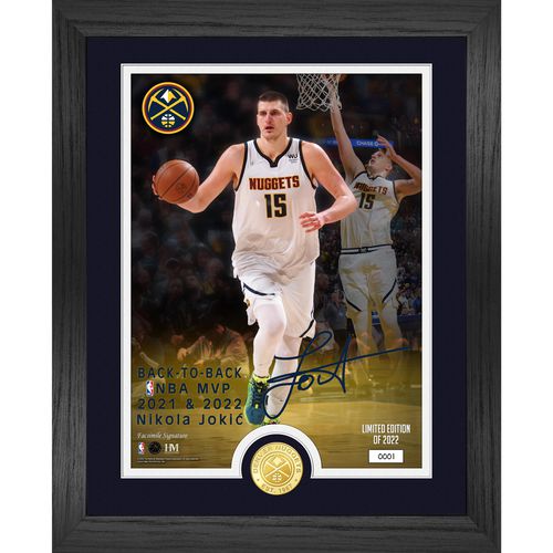 Nikola Jokic Denver Nuggets Back-to-Back MVP Bronze Coin 13'' x 16'' Photo Mint
