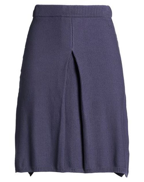 Woman Mini skirt Navy Size S Cotton, Polyamide