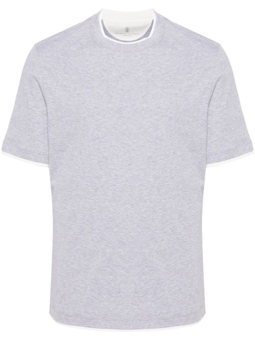 T-Shirt With Faux-Layering