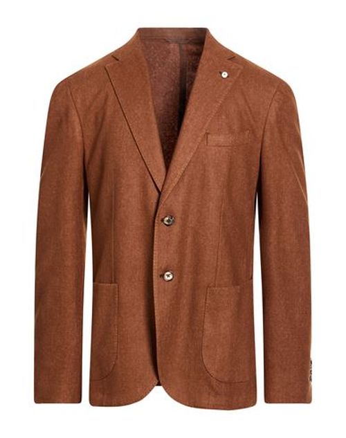 L. b.m. 1911 Man Blazer Brown Size 46 Virgin Wool, Polyester