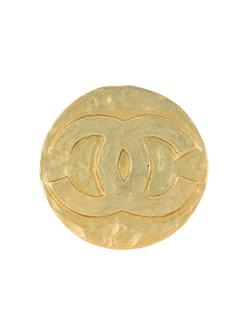 1995 round CC brooch - Gold