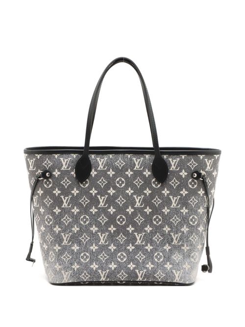 2024 Neverfull MM Monogram jacquard tote bag - Grey