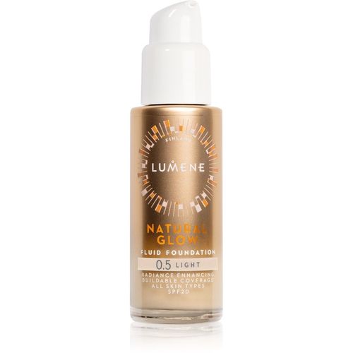 Lumene Natural Glow fondotinta illuminante per un look naturale SPF 20 colore 0.5 Light Coo