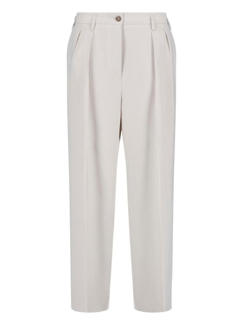 Elegant Tailored Trousers in Triacetate Blend