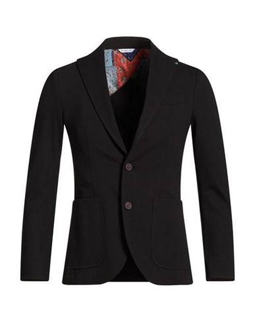 Man Blazer Black Size 34 Cotton, Polyamide, Elastane