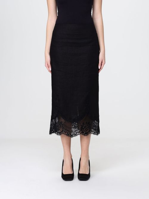 Skirt Woman color Black