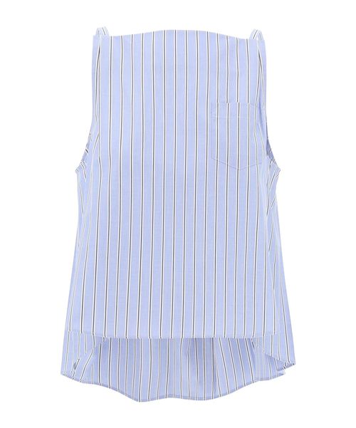 Boat Neck Pleated Poplin Camisole