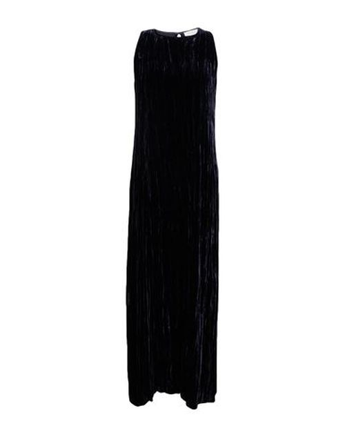 Woman Maxi dress Midnight blue Size 4 Viscose, Silk