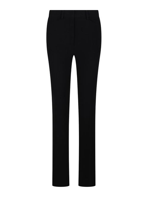 Mid-rise flared trousers