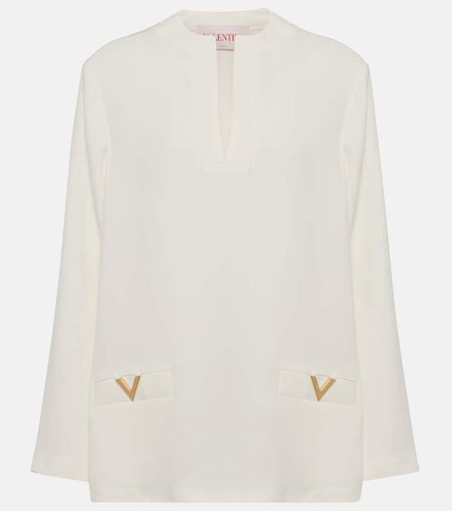 VGold silk top