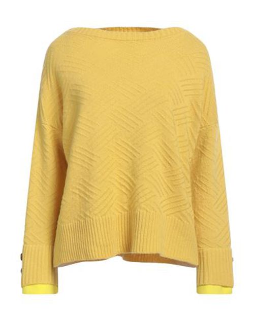 Nenè Woman Sweater Yellow Size 10 Virgin Wool, Polyester, Elastane