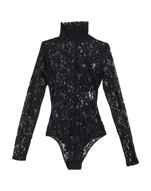 Woman Bodysuit Black Size S Polyamide, Viscose, Elastane